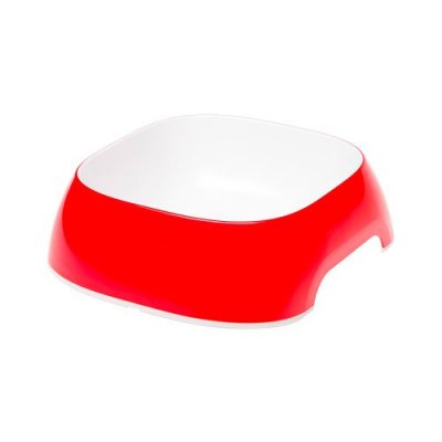 FERPLAST  Glam Ecuelle en Plastique pour Chat Rouge 0,4 L Taille S