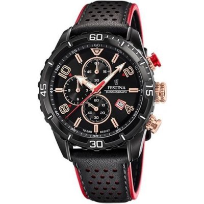 FESTINA  Homme Analogique Quartz Montre avec Bracelet en Cuir F20519/4