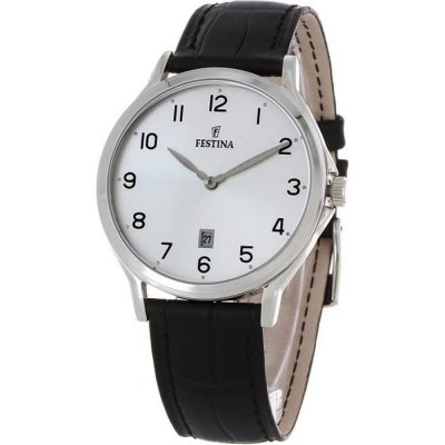 FESTINA  Hommes Analogique Quartz Montre avec Bracelet en Cuir F16745/1