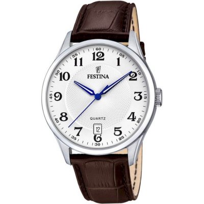 FESTINA  Hommes Analogique Quartz Montre avec Bracelet en Cuir F20426/1
