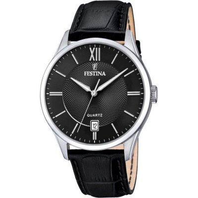 FESTINA  Hommes Analogique Quartz Montre avec Bracelet en Cuir F20426/3