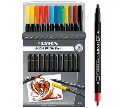 LYRA Feutre Pinceau Aqua Brush Duo  x 12 -  - couleur variant