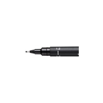 UNIBALL Feutre technique Uni Pin - Pointe calibr&eacute;e 1,2 mm - Noir