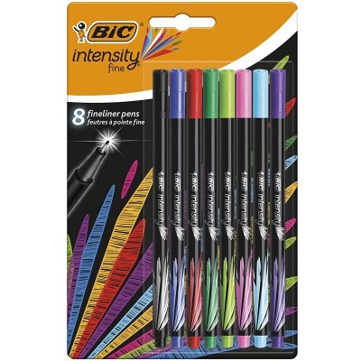 BIC Feutres d'&eacute;criture  intensity - Pointe fine - 8 pcs -  - couleur variant