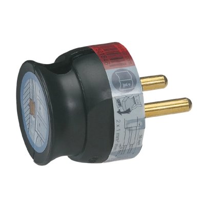 LEGRAND Fiche plastique extra-plate 2P-16 A  M Noir