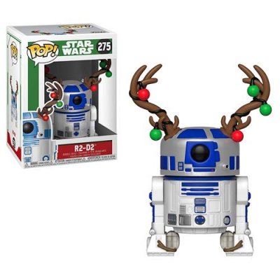 FUNKO Figurine &agrave; t&ecirc;te branlante  Pop Star Wars R2-D2 Antlers 