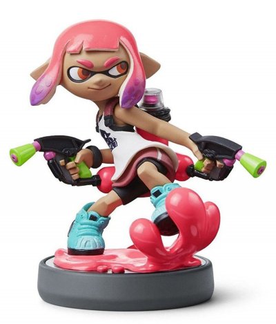 NNTE Figurine Amiibo Splatoon Fille Inkling (rose N&eacute;on) 