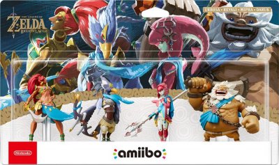 NINTENDO Figurine Amiibo Zelda Daruk+mipha+revali+urbosa 