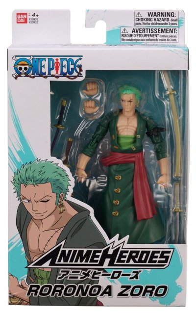 BANDAI Figurine Anime Heroes One Piece Roronoa Zoro 
