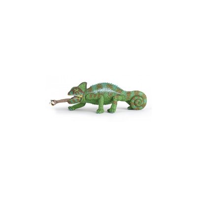 PAPO Figurine Cam&eacute;l&eacute;on -  - Figurine verte avec des taches oranges - Pour enfants &agrave; partir de 3 ans