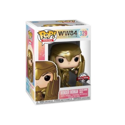 FUNKO Figurine d&acute;action  pop wonder woman golden armor shield n&ordm; 329