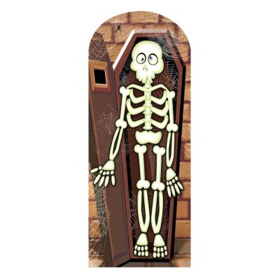 GENERIQUE Figurine en carton Passe t&ecirc;te Squelette debout 180 cm