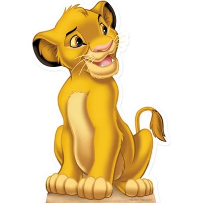 GENERIQUE Figurine en carton taille r&eacute;elle Le Roi Lion Simba