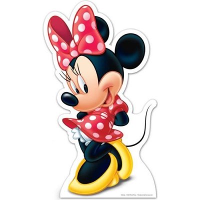 DISNEY Figurine en carton taille r&eacute;elle Minnie Mouse  H 100 CM
