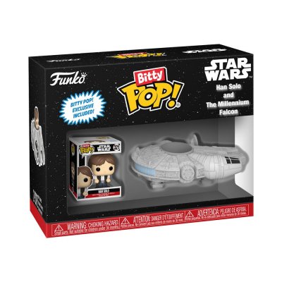 FUNKO Figurine  Bitty Pop Ride Star Wars Han Solo with Millenium Falcon 