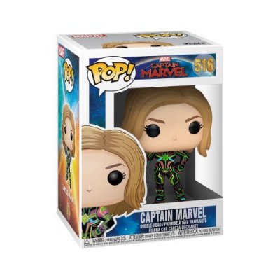 FUNKO Figurine  Pop Captain Marvel Neon Suit