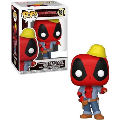  Figurine Funko Pop Exclusive ! Marvel : Deadpool 30th - Construction Worker 