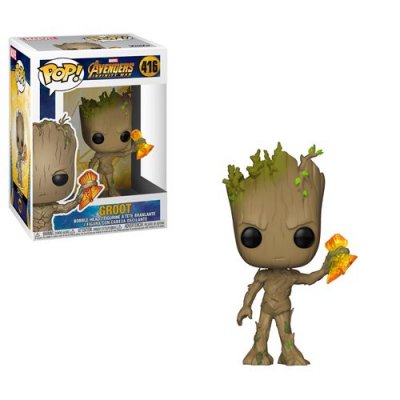 MARVEL Figurine Funko Pop Infinity War Saison 2 Groot With Stormbreaker