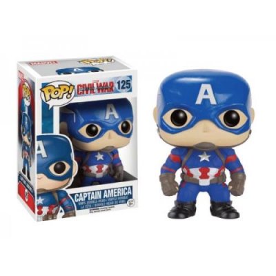 FUNKO Figurine  Pop Marvel Civil War Captain America 9 cm 