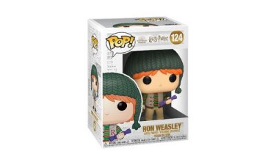 FUNKO Figurine  Pop! N&deg;124 - Harry Potter - Holiday Ron Weasley 