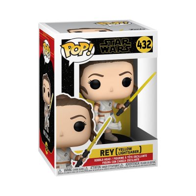 FUNKO Figurine  Pop! - N&deg;432 - Star Wars - Rey W/ Yellow Saber