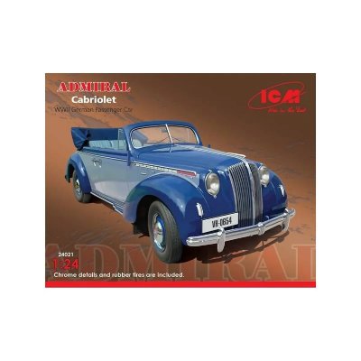 ICM Figurine  Admiral Cabriolet , WWII German Passenger Car- 1/24 - Fi