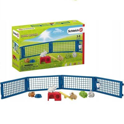 SCHLEICH Figurine - Maison pour lapins et cochons d&acute;Inde