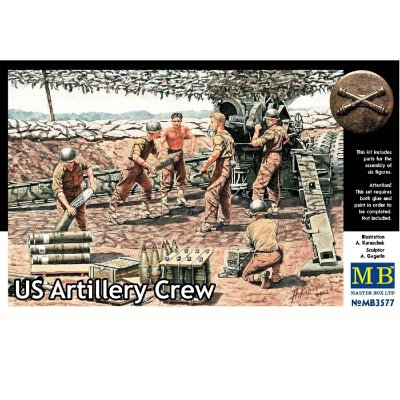 MASTER BOX Figurine  US Artillery Crew- 1/35 - Figurines historiques