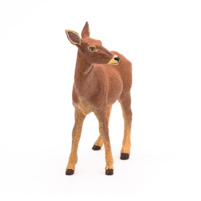PAPO Figurine  Biche aux aguets Marron 