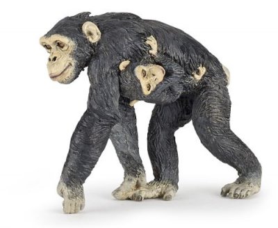 PAPO Figurine  Chimpanz&eacute; et son b&eacute;b&eacute; 