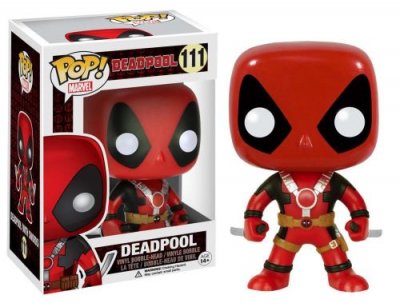 FUNKO Figurine Pop! Deadpool Deux &Eacute;p&eacute;es Marvel