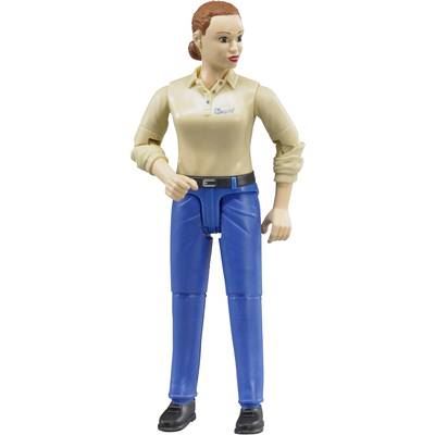 BRUDER Figurines Personnages - 60408 Figurine Femme Chatain