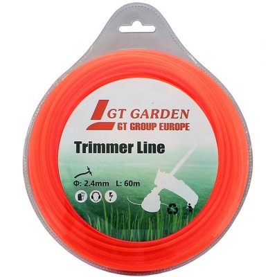 GT GARDEN Fil de coupe pour d&eacute;broussailleuse et multifonction 4 en 1 - 60 m&egrave;tres