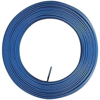 ELECTRALINE Fil &eacute;lectrique 2.5 mm&sup2; h07vu, en couronne de 100M bleu
