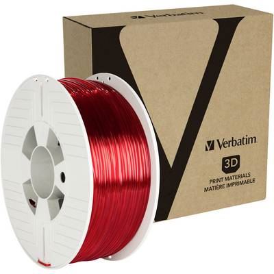 VERBATIM Filament  55062 PETG 2.85 mm 1 kg rouge (transparent) 1 pc(s)