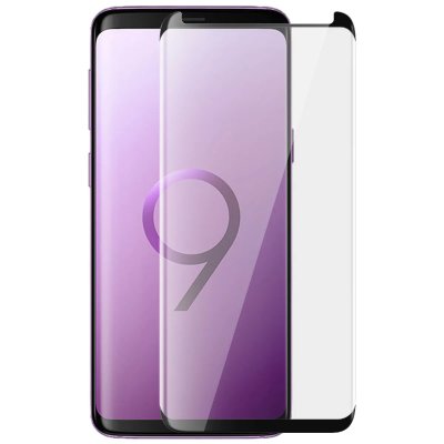 AVIZAR Film Galaxy S9 Verre Tremp&eacute; Protection Ecran Anticasse Antirayure - Bord Noir