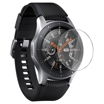 AVIZAR Film pour Galaxy Watch 46mm Protection Ecran Verre Tremp&eacute; Biseaut&eacute;s Transparent