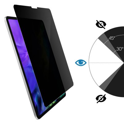 AVIZAR Film pour iPad Pro 11 2018 / 2020 / 2021 et iPad Air 2020 Ecran Anti-espion Noir