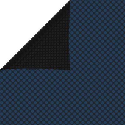 VIDAXL Film solaire de piscine flottant PE 975x488 cm Noir et bleu