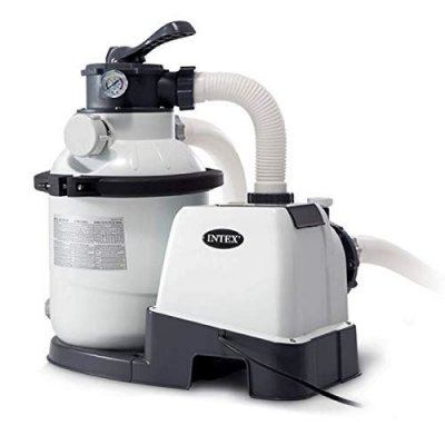 INTEX Filtre &agrave; sable 4m&sup3;h pour piscine jusqu'&agrave; 24m&sup3;  Blanc