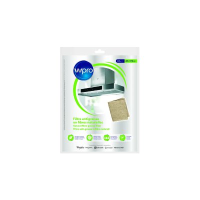 WPRO Filtre anti-graisse &agrave; &eacute;vacuation fibres naturelles de lin