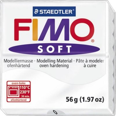 STAEDTLER Fimo Soft Blanc 57g Rouge Fimo
