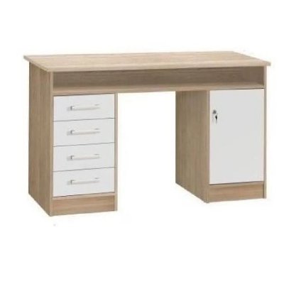 FINLANDEK Bureau TYO contemporain decor chene et blanc - L 126 cm