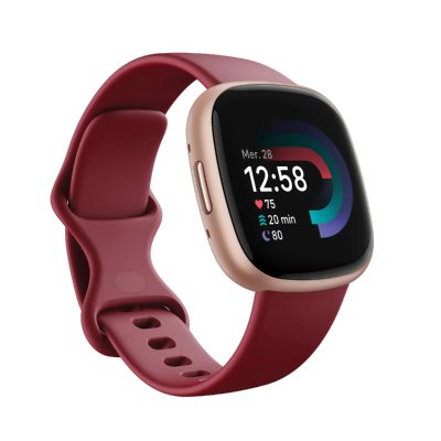 GOOGLE Fitbit by  Versa 4 bordowo-miedziany