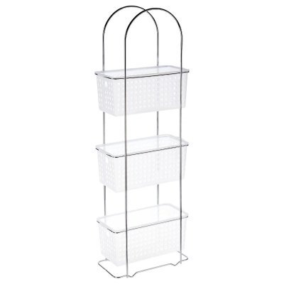 FIVE SIMPLY SMART Five &Eacute;tag&egrave;re 3 paniers en m&eacute;tal et pvc