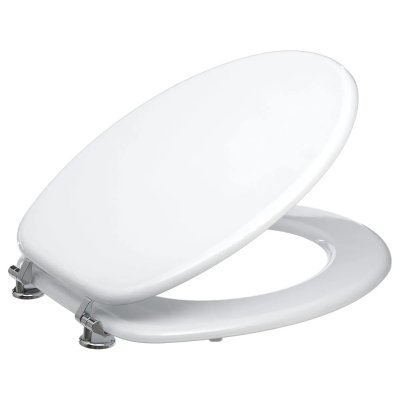 PARIS PRIX FIVE Simply Smart - Abattant WC en Bois Luxe 43cm Blanc