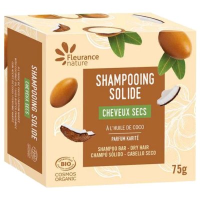 FLEURANCE NATURE  Shampooing Solide Cheveux Secs Coco 75g