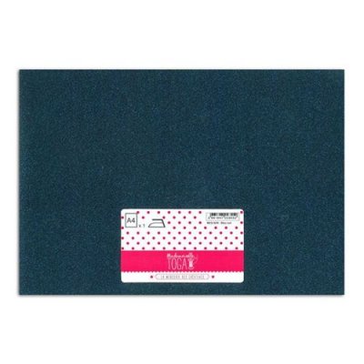 TOGA Flex thermocollant &agrave; paillettes - Bleu nuit - 30 x 21 cm - 
