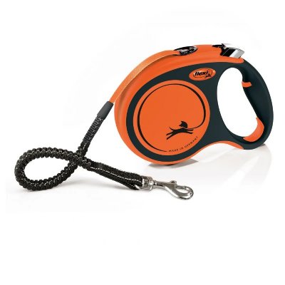 FLEXI  - Leash Xtreme L Tape 5m Black/Orange Max 65kg - (600.8404)
