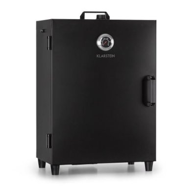 KLARSTEIN Flintstone Fumoir &eacute;lectrique / Smoker pour viande & poisson - 1600W - Thermom&eacute;tre - noir 